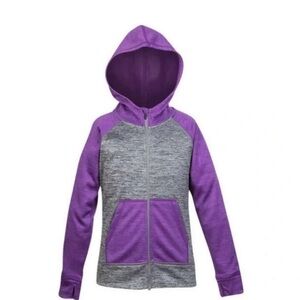 HEAD Youth Full Zip Hoodie Charcoal Heather/Purple size 7/8.  NWTS
